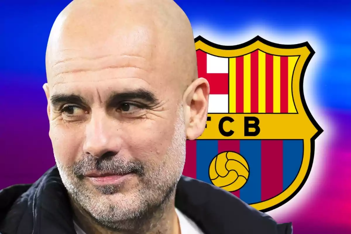 Barreras y cerveza Mira la cresta del FC Barcelona en el fondo