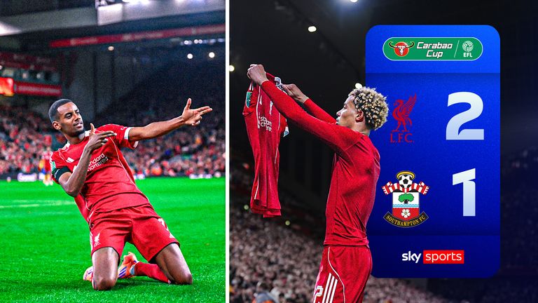 Las principales señales de la copa de terceros del Liverpool y Southampton.