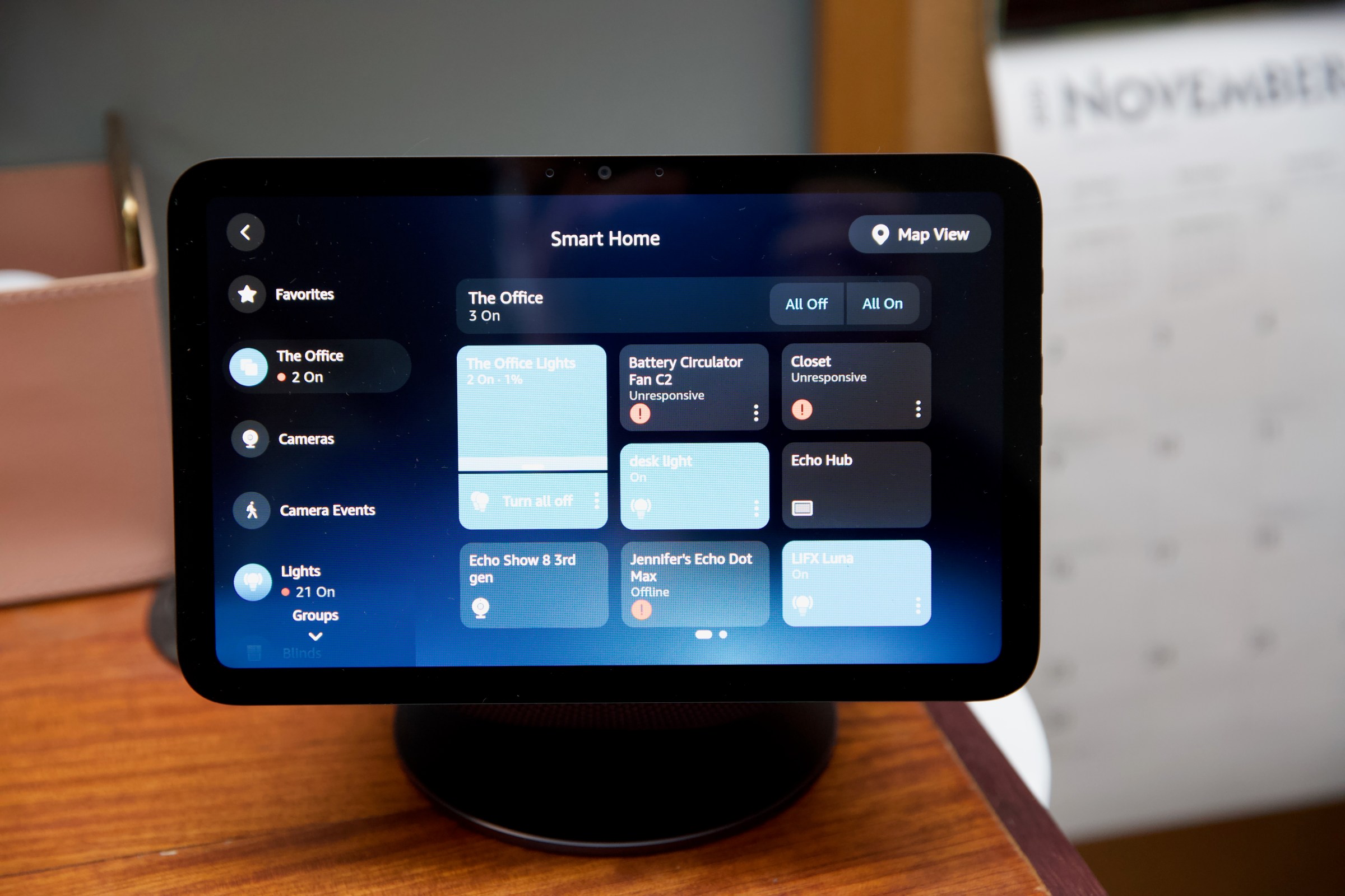 El Panel de control de seguridad es completo y me gusta mucho con todos los botones para un control rápido.