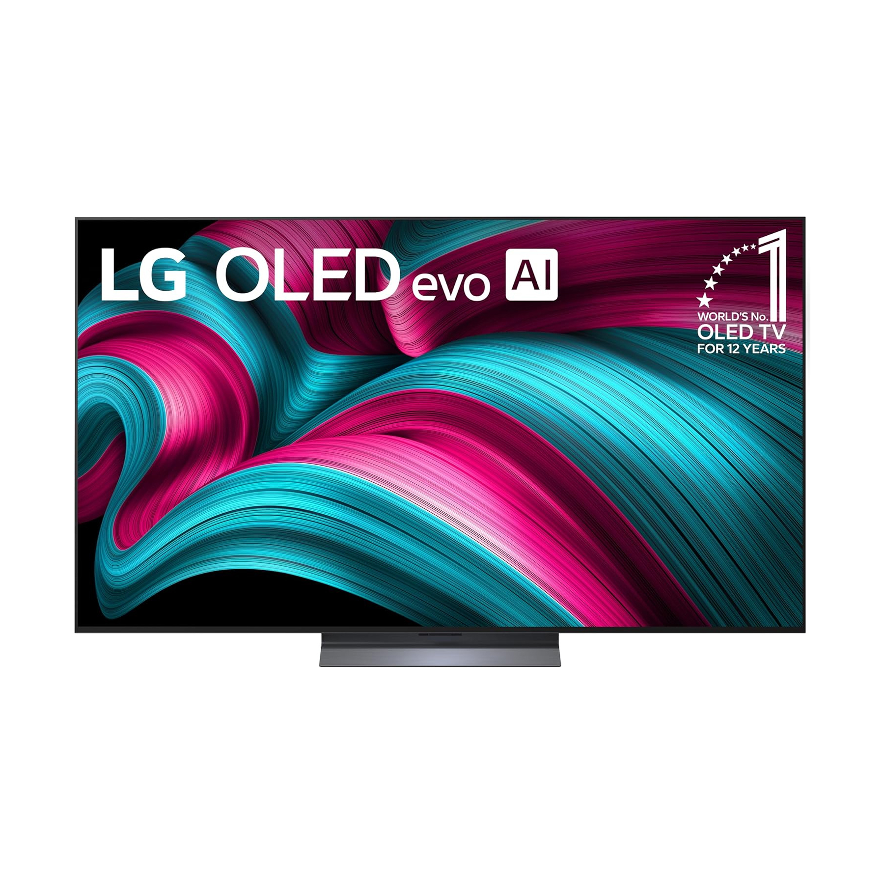 El LG C5 C5 Oled sobre un fondo blanco.