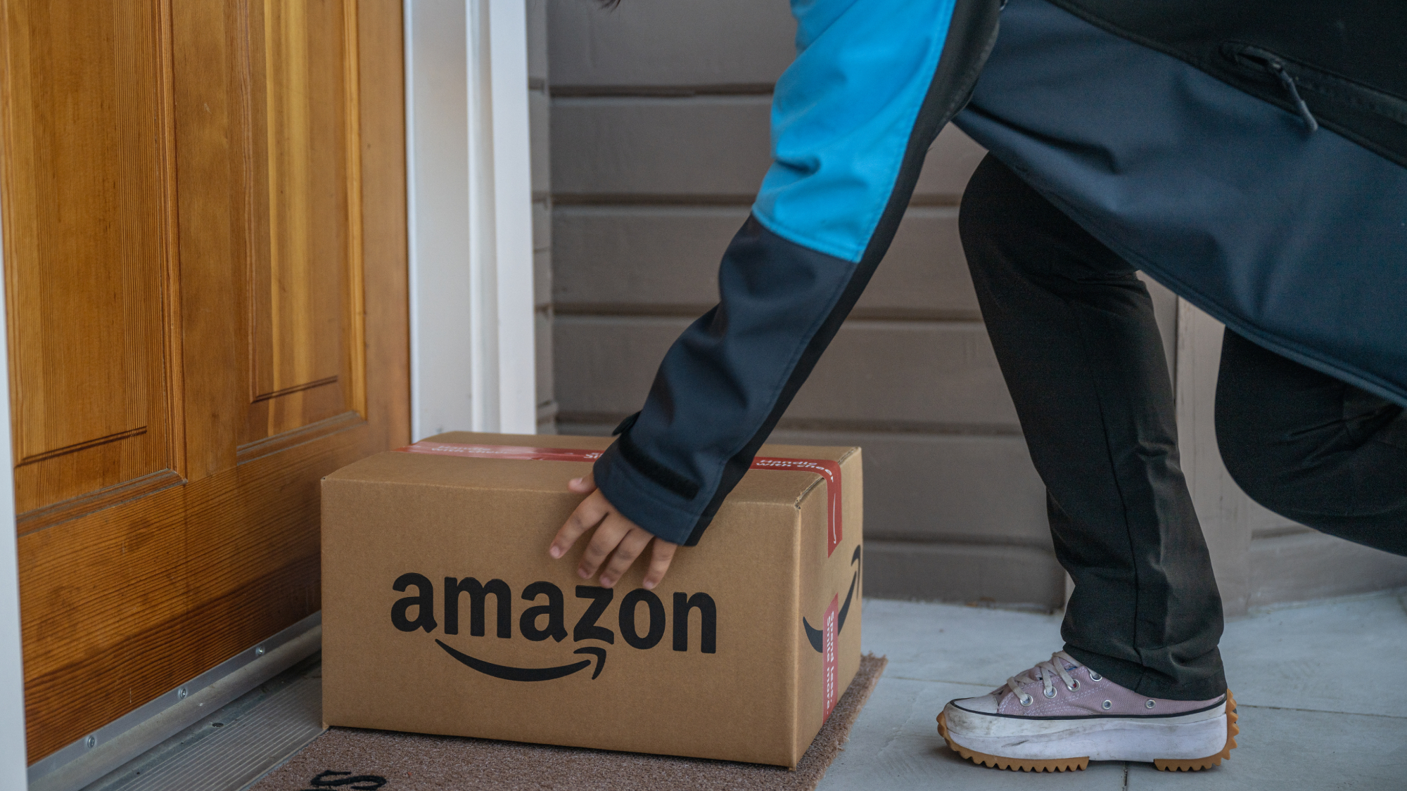 Entrega de cajas de Amazon