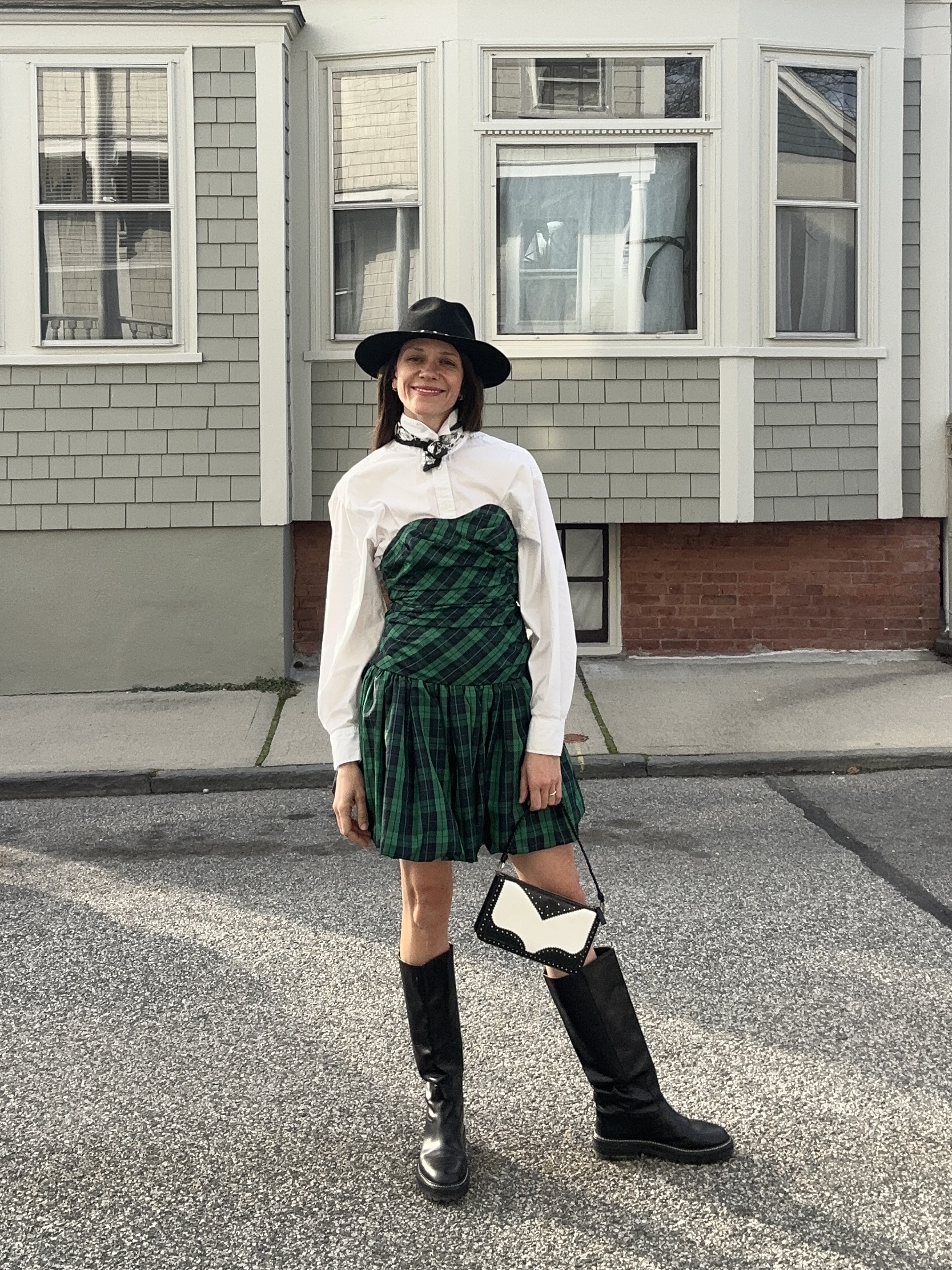 Julia Gall luce un vestido inspirado en la Navidad de Ralph Lauren