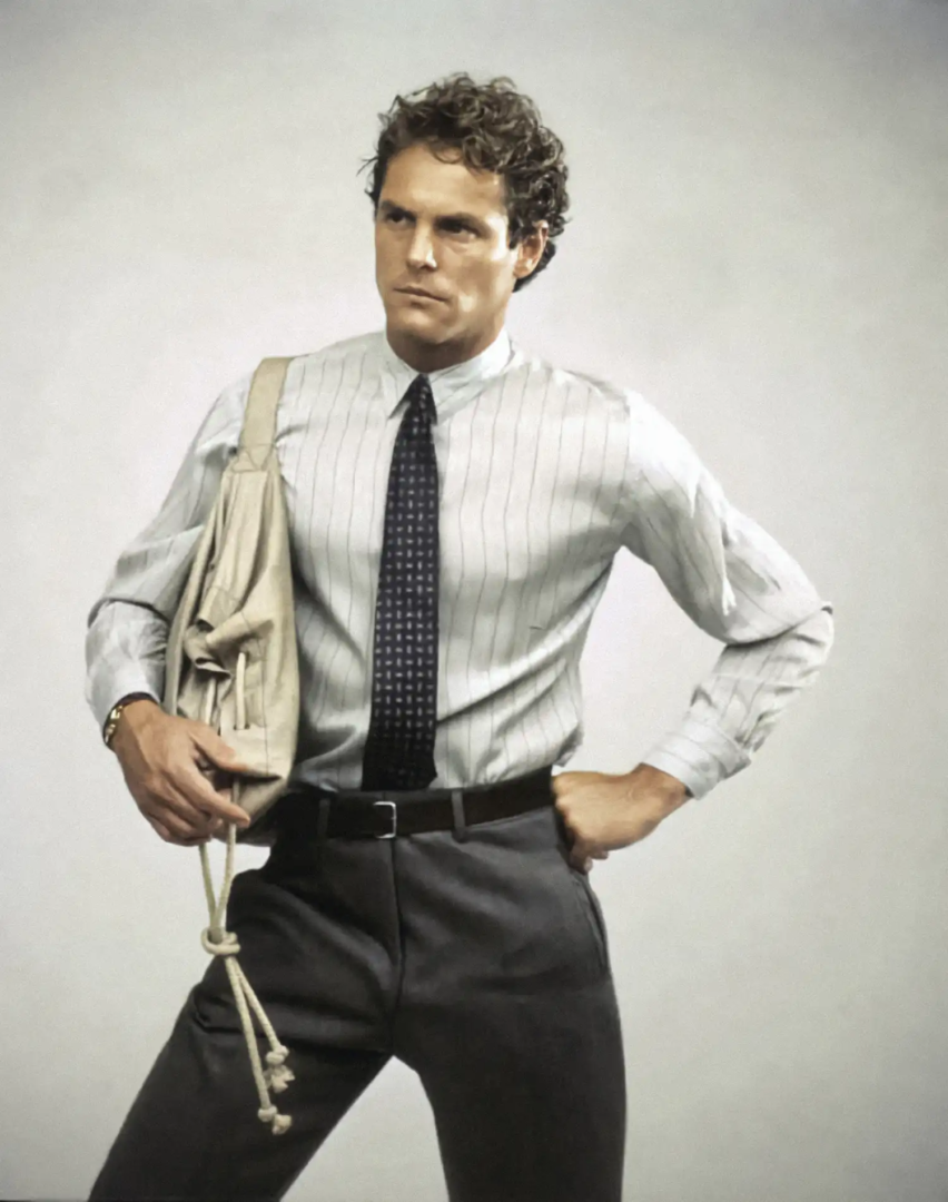 Giorgio Armani Ropa masculina OI 1980, fotografías de Aldo Sllai
