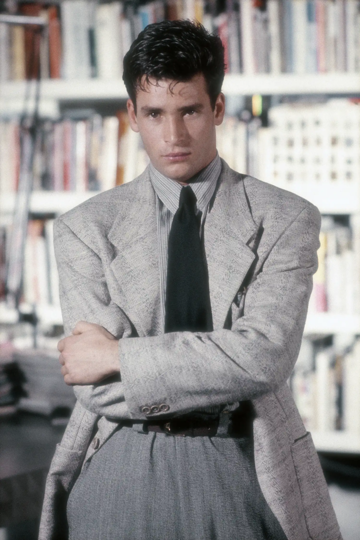 Giorgio Armani Ropa masculina SS 1984, Fotografía Aldo Fallai