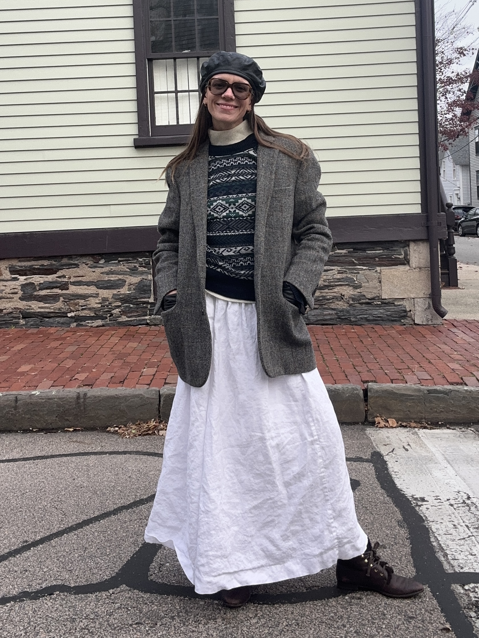 Julia Gall luce un vestido inspirado en la Navidad de Ralph Lauren